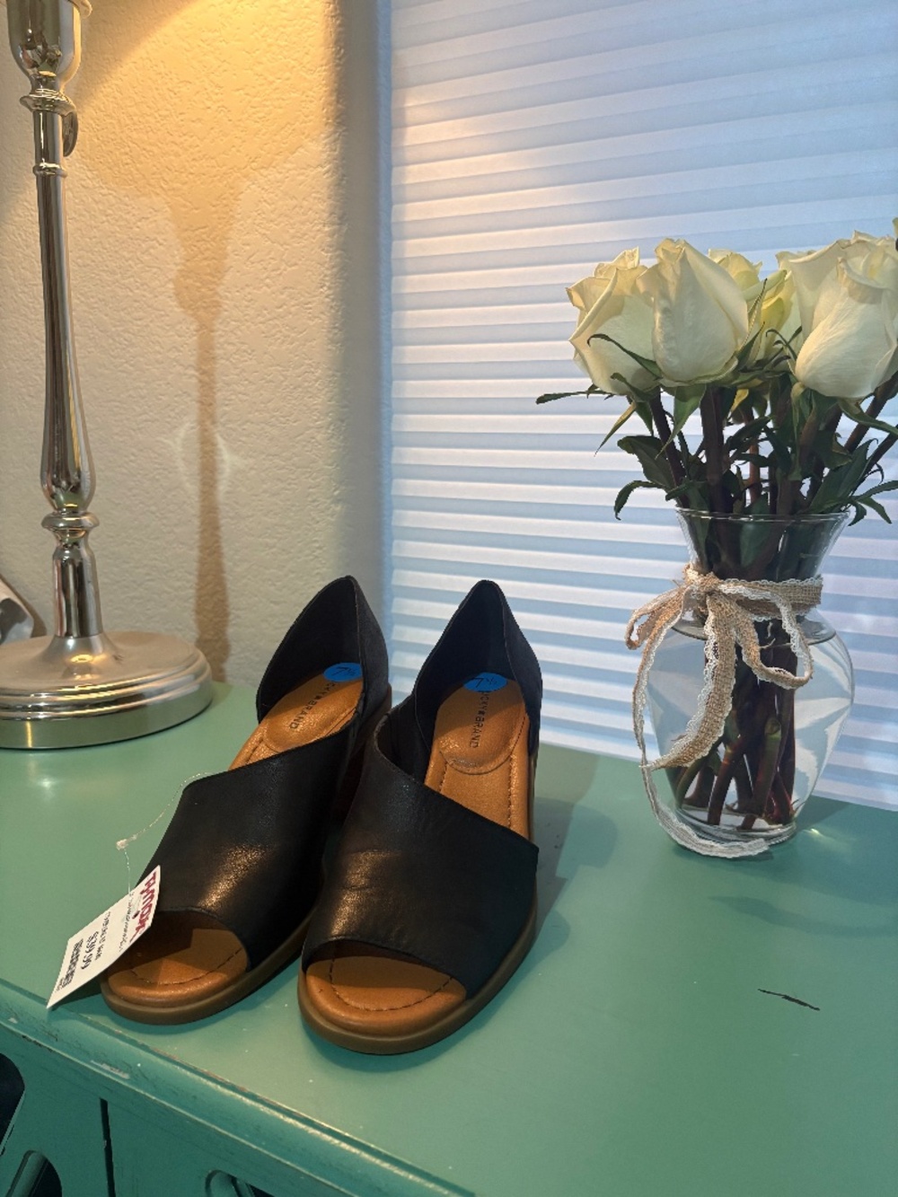 Lucky Brand Leather Black Sandal